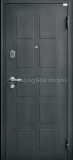 Дверь Город мастеров Обь модерн Черный металлик  Темный кипарис 