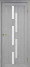 Дверь Optima Porte Турин 551 Остекление №121 Мателюкс Дуб серый NL Экошпон