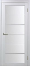 Дверь Optima Porte Турин 501АСС Молдинг SC Белый монохром Экошпон